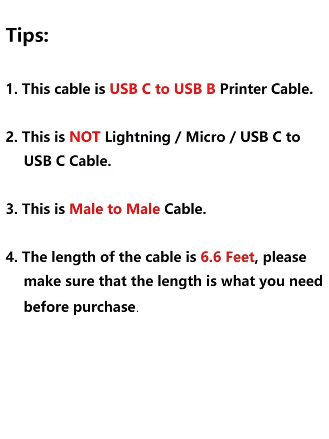 USB C Printer Cable 6.6FT  USB C to Printer Cable USB C to B, Scanner Cable Printer Cable to USB C MIDI Cable for Yamaha Casio Digital Piano MIDI Controller DJ Controller, 2M Black