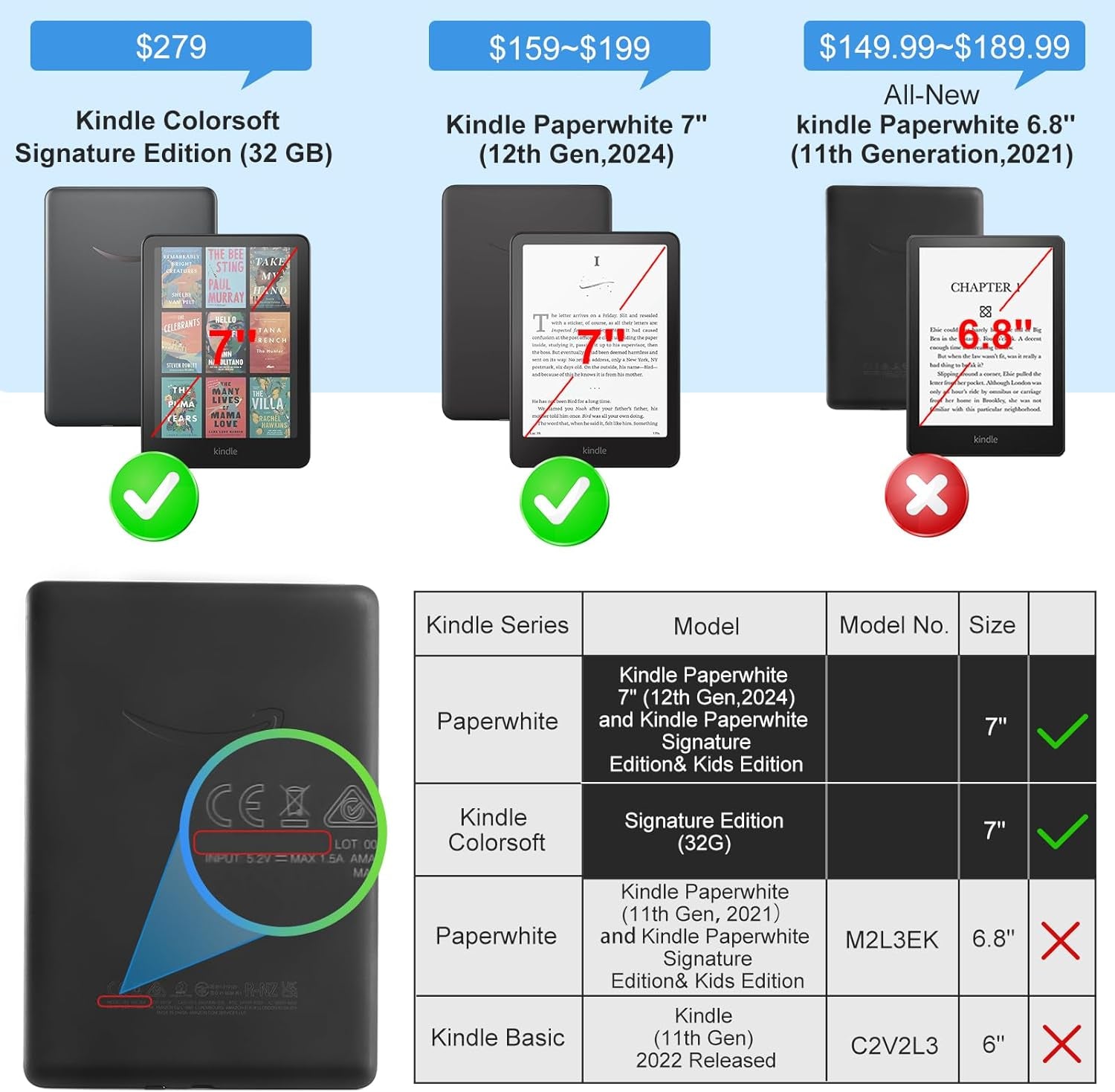 Kindle Paperwhite Case with Stand - Premium PU Leather Cover with Auto Sleep/Wake, Card Slot, and Hand Strap - Compatible with Kindle Paperwhite 11Th Gen 6.8" and Signature Edition 2021