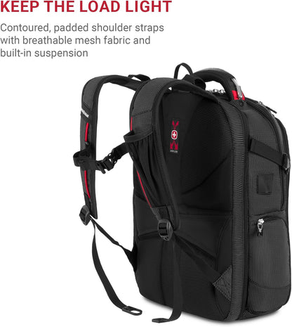 Unisex-Adult 5358 USB Scansmart Laptop Backpack, Black Dot, Large