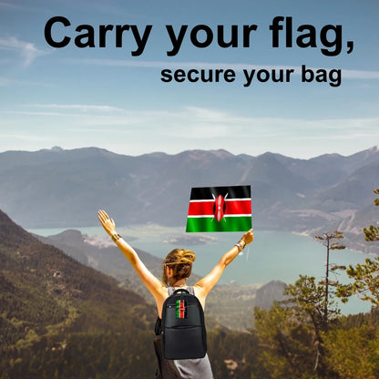 Smart Bag Security Tag - Kenya Flag [Pack 2]