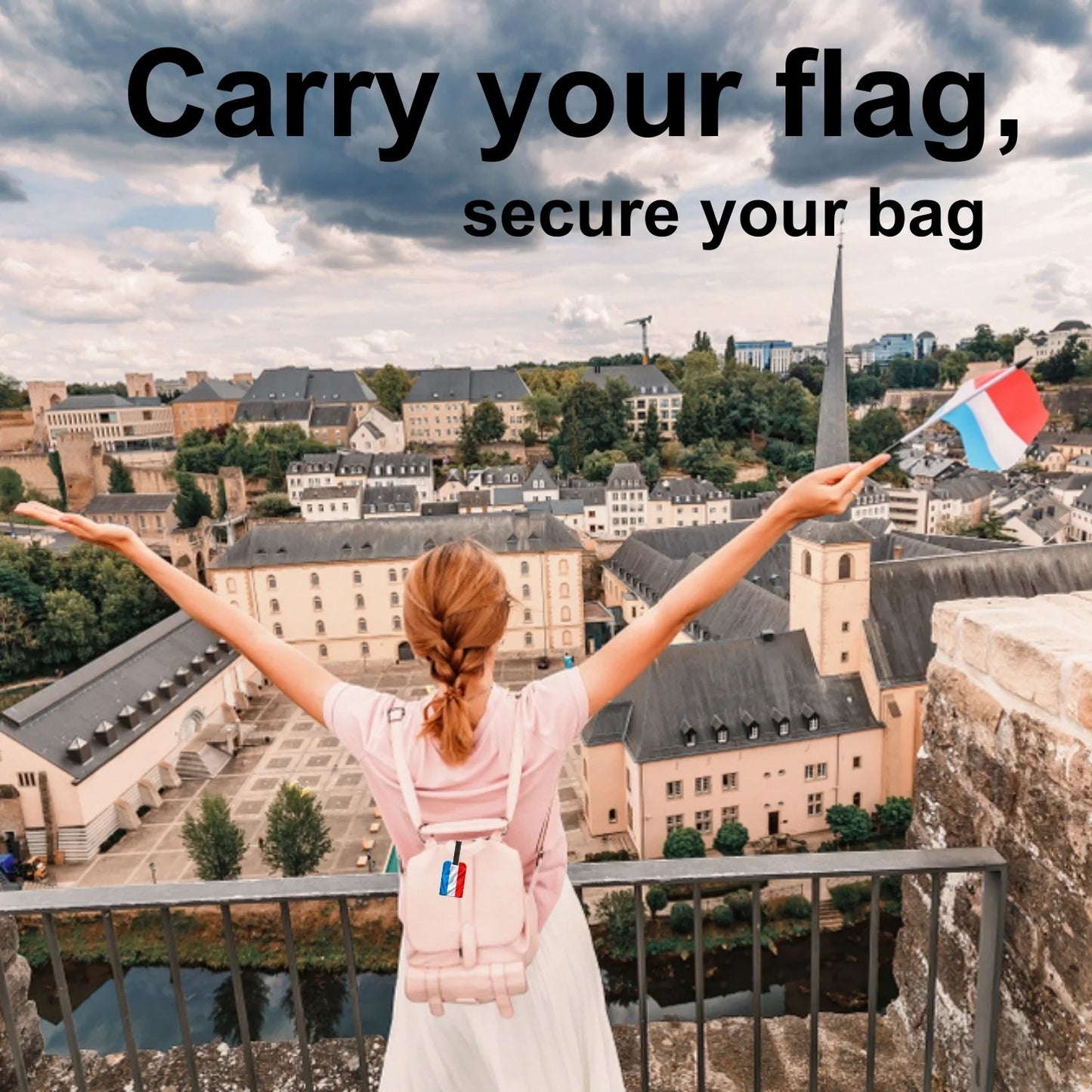 Smart Bag Security Tag - Luxembourg  [Pack 2]