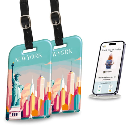 Smart Bag Security Tag-New York [Pack 2]