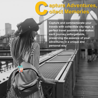 Smart Bag Security Tag-New York [Pack 2]