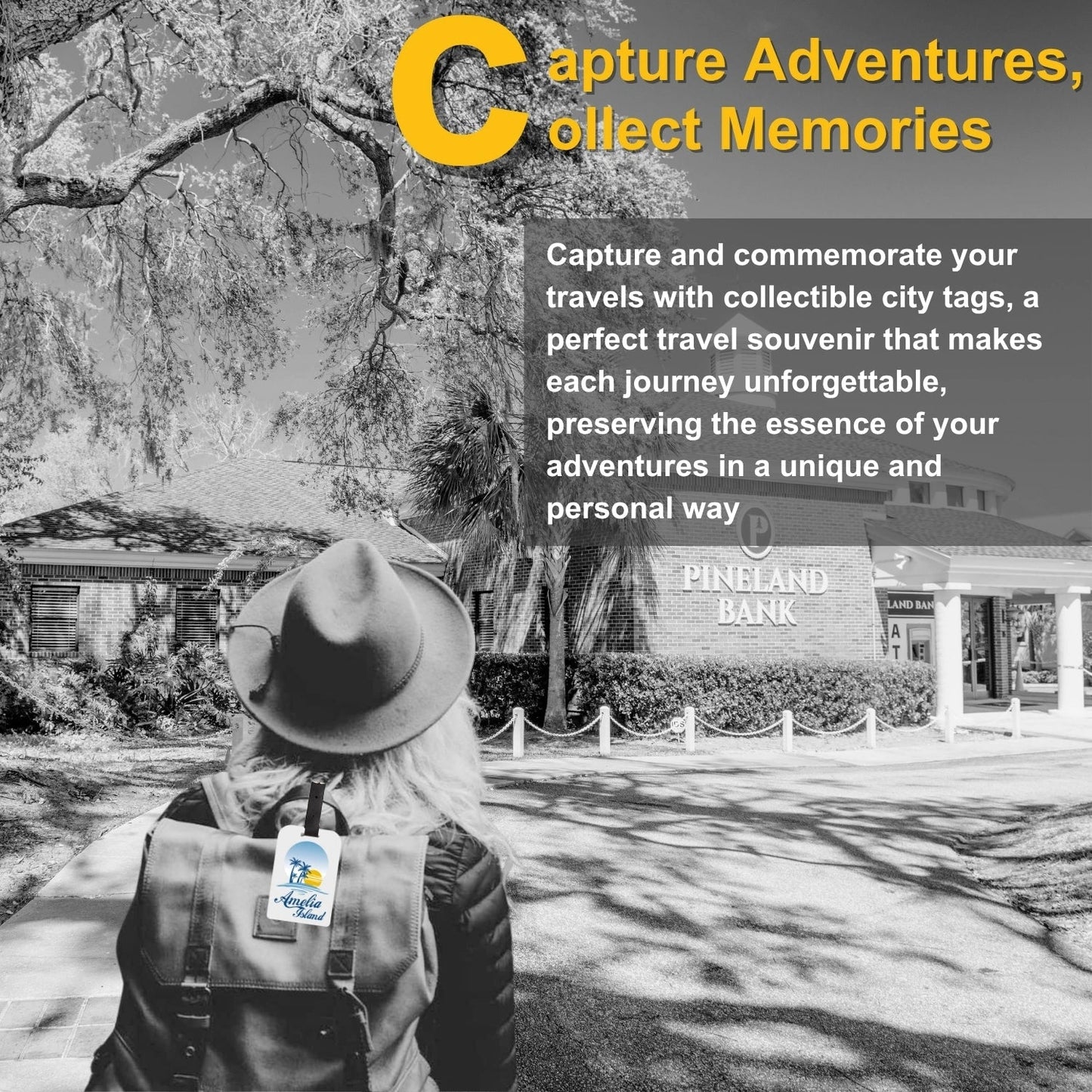 Smart Bag Security Tag - Amelia Island FL [Pack 2]