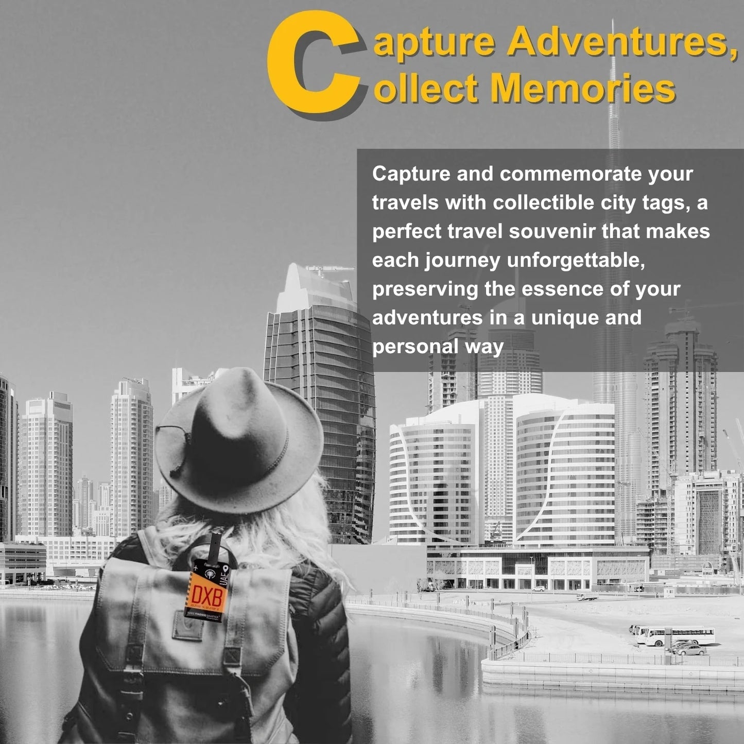 Smart Bag Security Tag - Dubai (DXB)  [Pack 2]