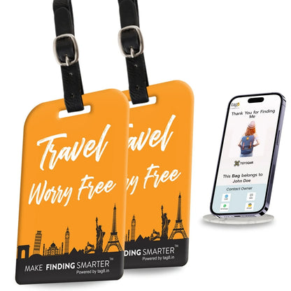 Smart Bag Tag - Travel Themes [Pack 2]